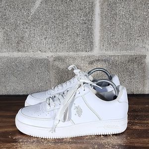 MENS U.S. Polo Assn. Shoes All White Size 7.5